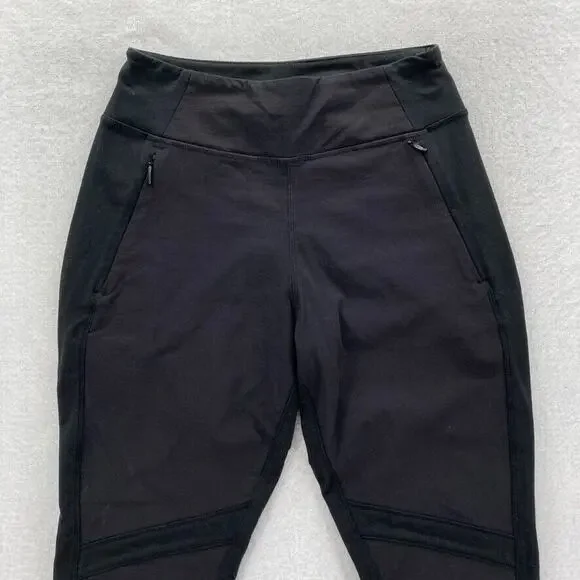 Athleta Highline Hybrid Summiter Pants Women's 2 Black Stretch Fabric Skinny Leg - Picture 2 of 13